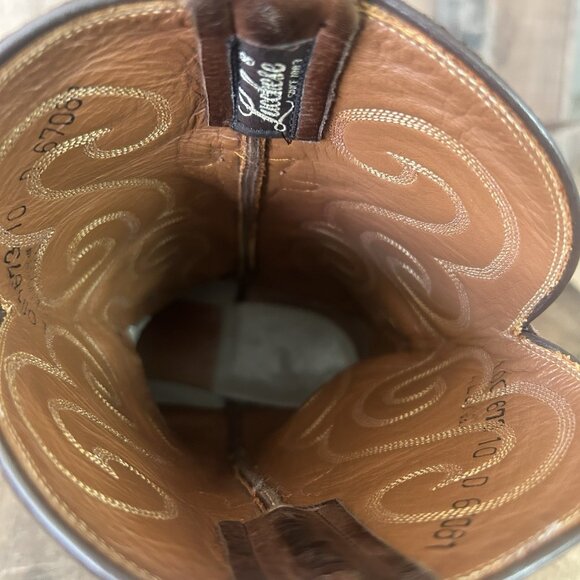 Lucchese Classics L001673 Soft Leather Cowboy Boots Mens 10 D - Picture 11 of 12